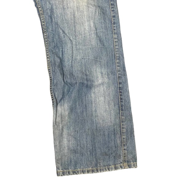 Konvict Men's Jeans Relaxed Fit Straight Leg Cotton Hi-Rise Light Wash‎ Denim 40 - Picture 2 of 9